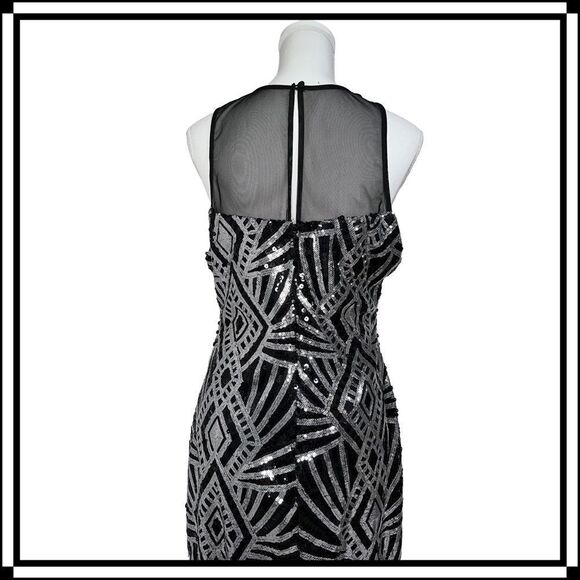 EUC! Bisou Bisou, 20’s Style Sequined Cocktail Dress, Size 12 - Picture 4 of 5